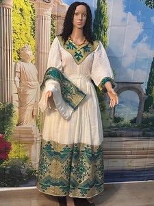 Traditional Ethiopian Clothing Handmade Habesha Kemis Cultural African Outfit Wedding & Celebration Dress With Nettla. - Etsy