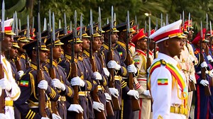 ጠቅላይ ሚኒስትር ዐቢይ አሕመድ ለህንድ ሪፐብሊክ ጠቅላይ ሚኒስትር ናሬንድራ ሞዲ ዛሬ በቤተ መንግሥት ያደረጉላቸው አቀባበል። Prime Minister Abiy Ahmed's official welcoming reception at the National Palace in honor of Prime Minister Narendra Modi. #PMOEthiopia | Office of the Prime Minister-Ethiopia