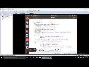C-Program to find root of f(x)=0, using Regula Falsi method