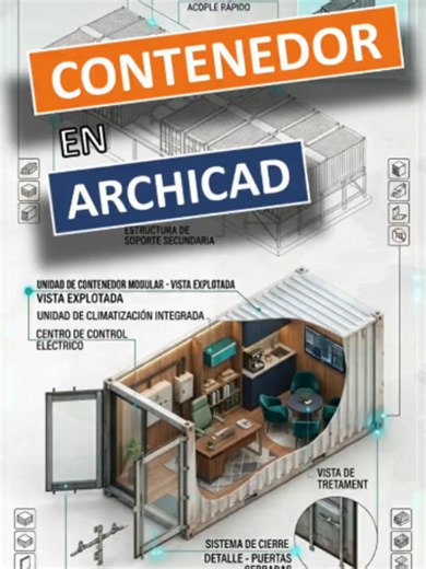 Modelar un contenedor marítimo en Archicad - Tutorial BIM