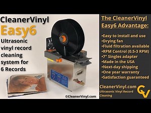 CleanerVinyl Easy6: Complete Ultrasonic Vinyl Record Cleaning System