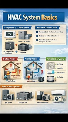 HVAC System Simple Basics #mechaniclife #hvaclife #hvactechnician