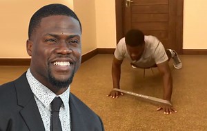 View and try Kevin Hart's exercise routine (Video)