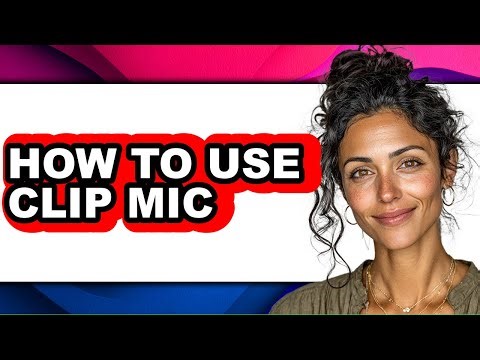 How to Use Clip Mic (only Way)