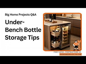 Under-Bench Horizontal Cubbies Pull-Out Bottle Drawer