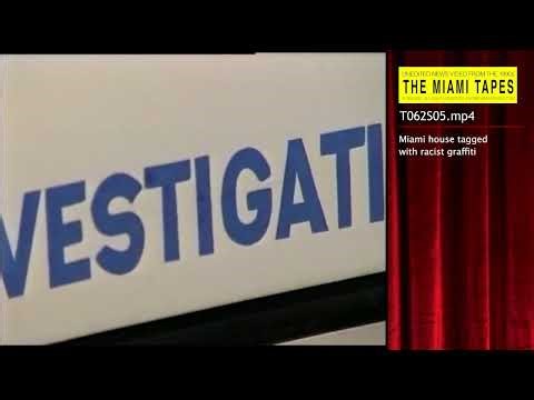 T062S05: Miami house tagged with racist graffiti.