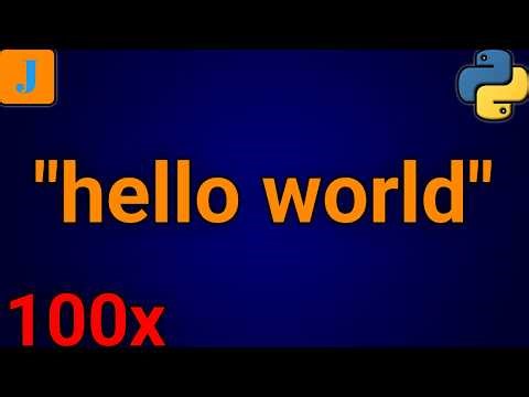 Print Hello World 100 Times In Python (2 Methods)