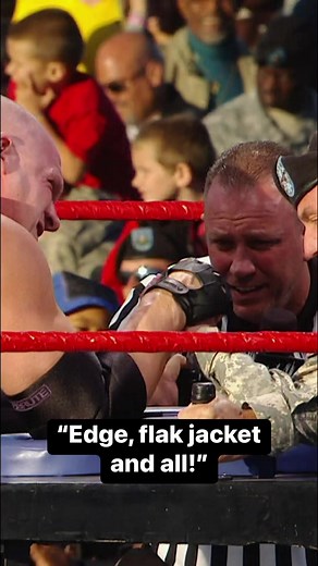 4.7M views · 67K reactions | #Edge dressed the part for this timely save at #WWETroops 2010 | WWE | Facebook