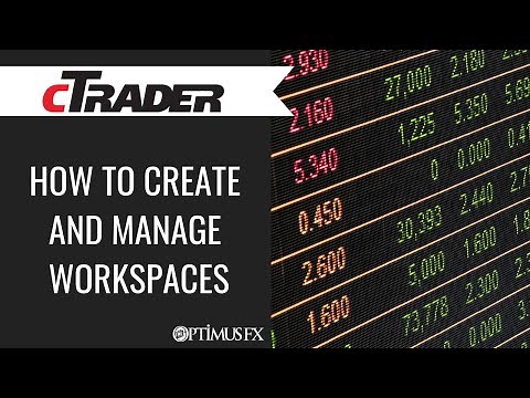 cTrader - How to Create and Manage Workspaces