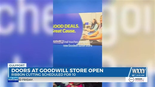 Goodwill of South Mississippi opened a new bin store in Gulfport on Thursday morning. This facility is located on Highway 49 in the Orange Grove community. The doors opened at 8 a.m. WXXV News 25's Asia Ellis stopped by the store this morning. | WXXV 25