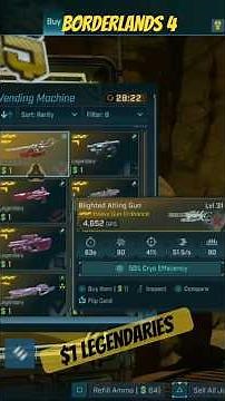 Borderlands 4 - $1 legendaries… which disappear in 1 min??! (vend of the line)