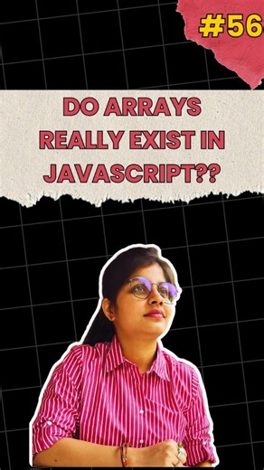 The Script Style on Instagram: "Do Arrays Really Exist in JavaScript? Watch this video to understand how js fools you with arrays. JS arrays look like lists… but internally they behave like objects Indexes? They’re actually keys (0, 1, 2…) That’s why arrays can have: • length property • methods like push/pop • object-like behavior Once you get this, array weirdness in JS finally makes sense #javascript #learnjavascript #webdevelopmentcompany #codingreels #frontenddeveloper"