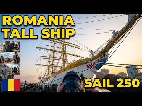 The ⚓️⛵️Romanian Giant! 🇷🇴 | Exploring the Mircea Tall Ship at Sail250