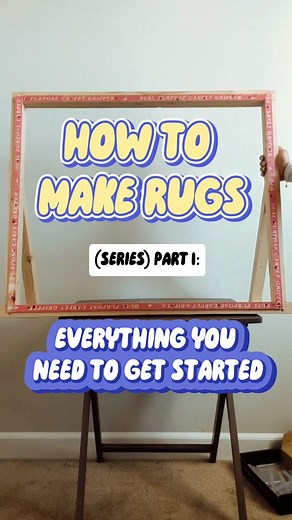 Tufting tools and materials you need to get started with versus what you can buy later! Save that money and buy the nice to haves as you go. It took me a couple months to get everything. In part 2, I’ll share how much it costs and where to buy them! So excited to be launching a new beginner tufting series! Don’t forget to take a look at what I offer in my digital #tuftingguide link is in my bio! ✨🙌 #tufting #tuftingforbeginner #howtomakerugs #makingrugs #diytutorial #rug #rugmaking #sidehustle 