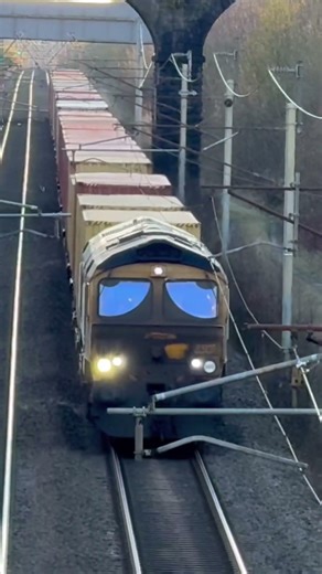 DIRTY Diesel container train #railway #train #shorts