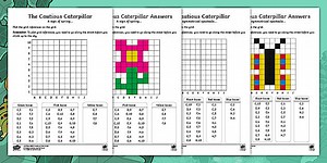 The Cautious Caterpillar Grid References Worksheets