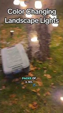 Outdoor, color changing remote controlled garden lights