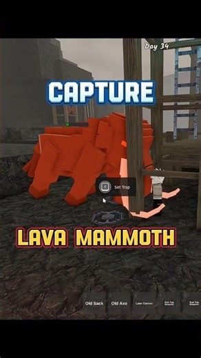 Trick to Capture The Lava Mammoth No Weapon on 99 nights in the forest