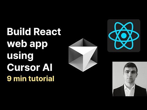 Build React web app in minutes using Cursor AI
