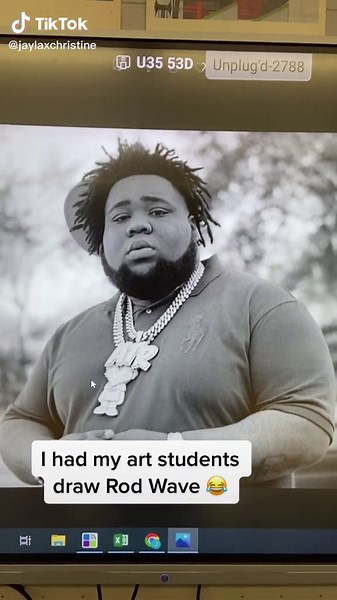 Sorry i missed your call I was with me ex…. Or whatever he said 😂 #rodwave #ihadmystudentsdraw #fypシ #artistsoftiktok #artteacher #teachersoftiktok