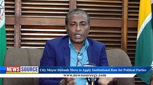 2.6K views · 12 reactions | NEWS Source: City Mayor Defends Move to Apply Institutional Rate for Political Parties | News Source Guyana | Facebook