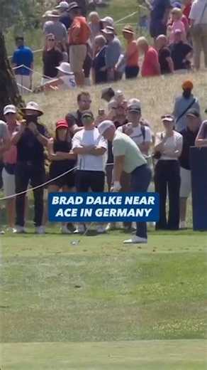 Second hole of his first DP World Tour event 🔥🤯