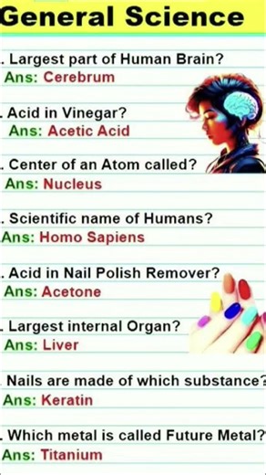 " General Science Questions For Competitive Exams | Biology | #education #biology #generalscience