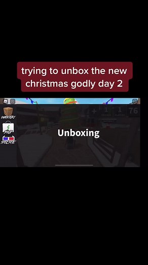 Unboxing the New Christmas Godly in Murder Mystery 2 on Roblox