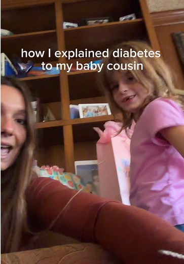 how I explained diabetes to my baby cousin #diabetes #t1d #type1diabetes #bloodsugar