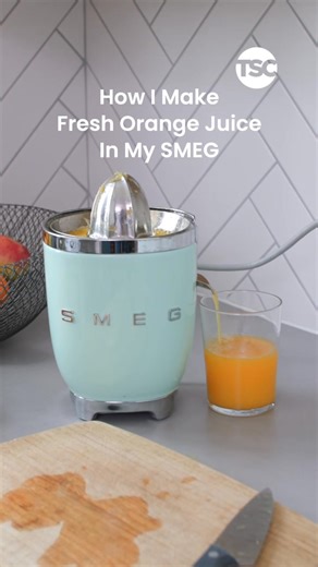 3.8K views | ✨ Fresh, zesty, and oh-so-easy—this is How We Make Fresh Orange Juice with Smeg and see why this stylish citrus juicer is a must-have for fall mornings! The Smeg Citrus Juicer blends retro charm with modern power to deliver the perfect glass of sunshine. Shop our Fall Kitchen Sale: https://bit.ly/3K41CbF #TSC #SmegCanada #SMEG #FallKitchen #SmegJuice #JuiceMaker | TSC | Facebook