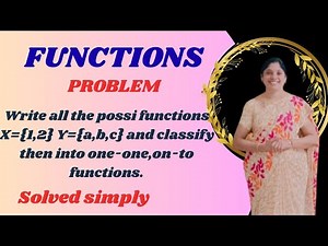 Functions-One to One function and On-to function definition and example problem
