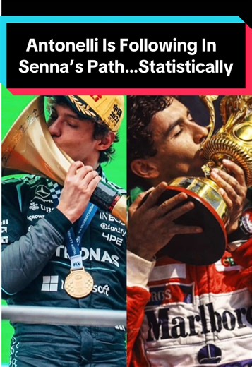 Coincidence? I think NOT! Seriously, this is a pretty cool, random pattern between these two 🤓 #f1 #kimiantonelli #ayrtonsenna #f1tiktok #formula1