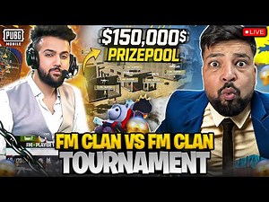 FM League - Pubg Mobile 🥵 | $150,000 Clan Battle Day 1 🤑 | FM Radio Gaming