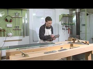 flattening the sole of a bench plane