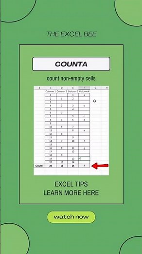 Stop Counting Manually! 🛑 Excel COUNTA Trick