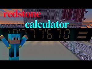 Super powerful calculator in Minecraft with redstone