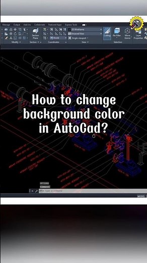 Autocad | Change background color in autocad #autodesk #cad #autocad #tutorial