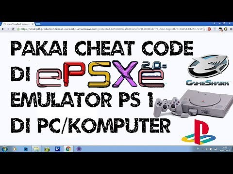 Cara Pakai/Pasang Cheat Code di EPSXE Emulator Playstaion 1 di PC/Komputer