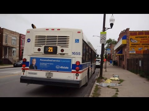 CTA New Flyer D40LF Bus Ride 1655 On The 126