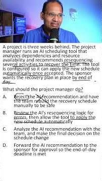 PMP Practice Question 53 - AI Question