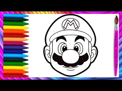 How To Draw Super Mario | Step By Step 🍄| Drawing Easy For Kids |