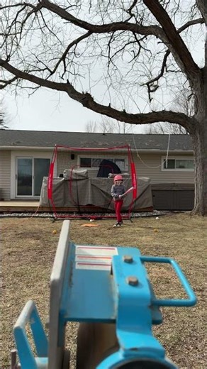 First practice with new pitching machine - 02/2026