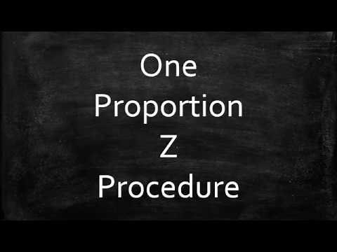 The One Proportion Z Procedure