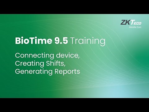 BioTime 9.5 Online Training (English)