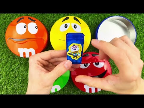 Satisfying Video | Unboxing 5 M&M’s Tins with Candy ASMR