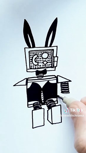 Die of death Badware (bunny suit) - fanart 472. #robloxgames #dieofdeath #badware #dod #dieofdeathfanart Badware from Roblox game Die of death wearing a bunny suit. Drawing for : @The real Harken