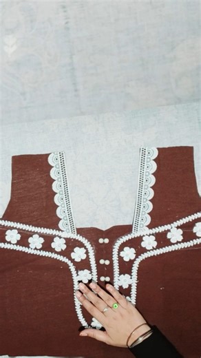 Latest easy beautiful neck design ✨️ | Amazing lace neck design |