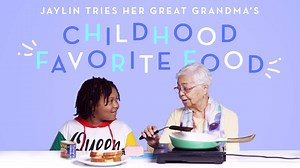 Check out what Jaylin thinks of her Great Grandma's favorite childhood food on Kids Try! Sponsor this series: http://bit.ly/2zHRmik | Kids Try