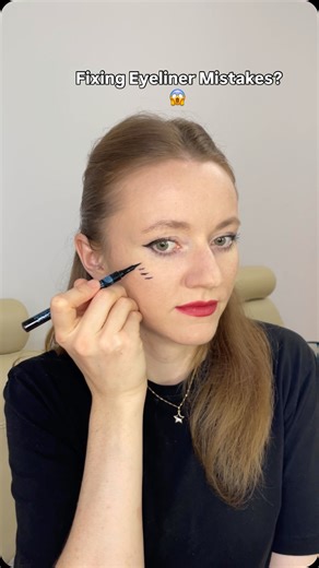 Fixing Eyeliner Mistakes? 😱 How to fix mistakes with liquid eyeliner? 💄 It happens to everyone - one wrong move and your eyeliner is ruined! I’m testing a beauty hack that promises to fix eyeliner mistakes easily. Does it actually work? Let’s find out together in this video! 👀✨ #eyelinerhack #makeuphack #beautyhacks #makeuptips #viralbeauty #makeup #beauty | Helenbeautystar