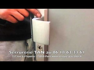 Technique des cambrioleurs pour ouvrir une porte